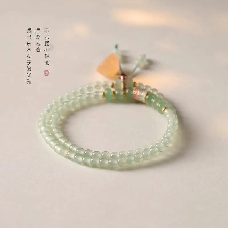 Natural Dongling Jade Bracelet