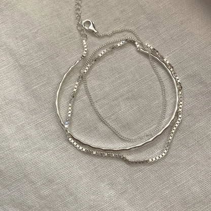 S925 Beaded Geometric Bracelet