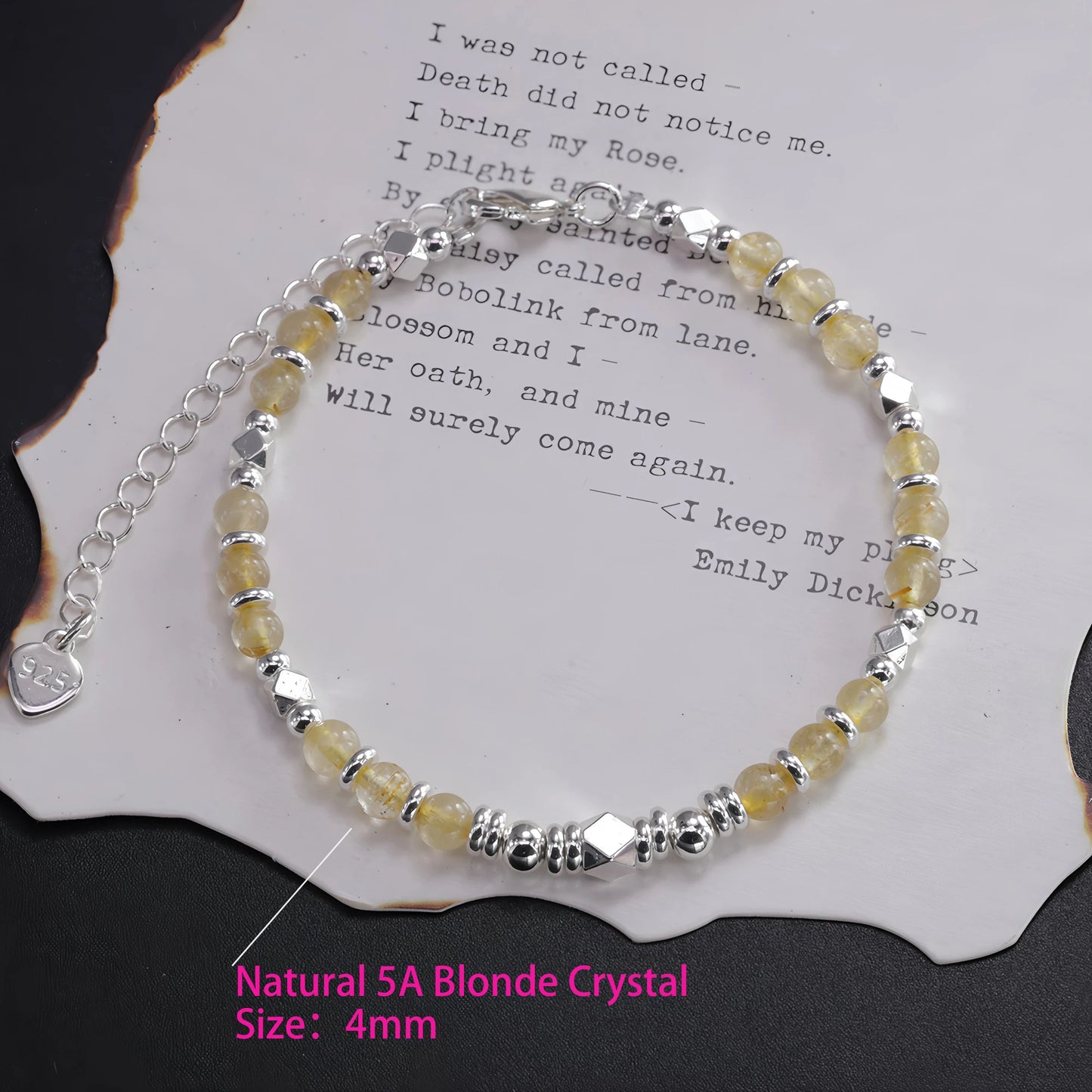 925 Sterling Silver Butterfly Bracelet