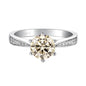 Green Moissanite Ring for Women