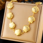 Stainless Golden Large Shell Necklace