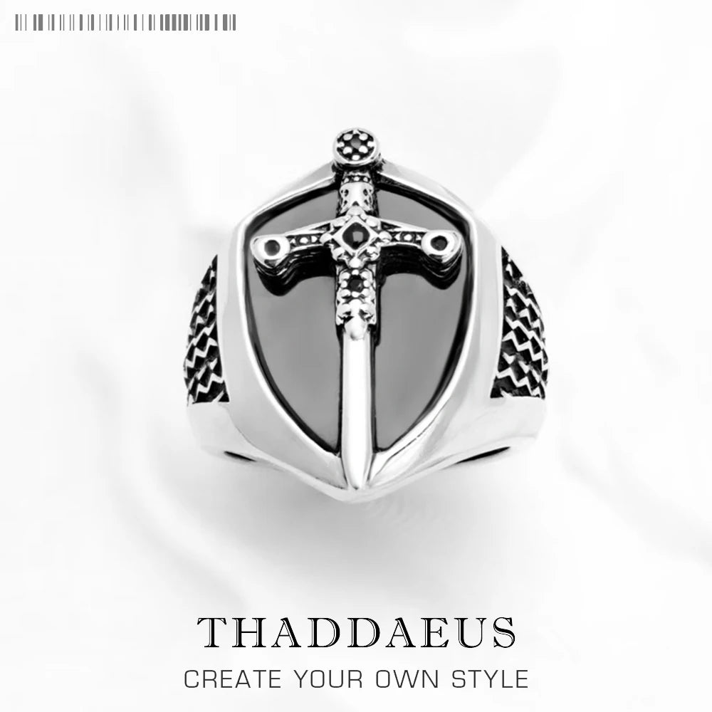 S925 Signet Ring Mystical Sword