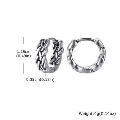 Vintage Totem Hoop Earrings