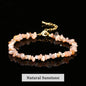 Amethyst Rock Quartz Crystal Stone Chip Bead Bracelet