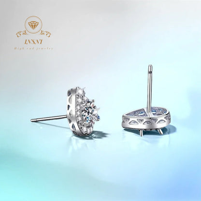S925 1Ct D Color Pear Moissanite Earrings