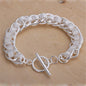 925 Sterling Silver Exquisite Solid Chain Bracelet