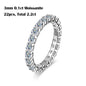 S925 5mm D Color Moissanite Ring