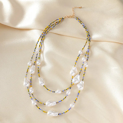 Natural Seashell Beaded Necklace