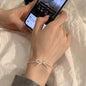 925 Sterling Silver Zircon Love Heart Bracelet