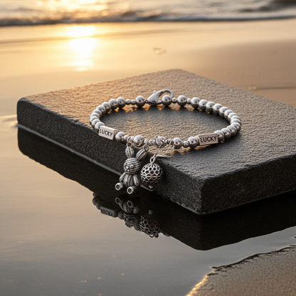 S925 Bracelets with Bear Charm