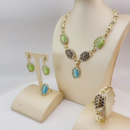 Fashion Colourful Stones Jewelry Sets