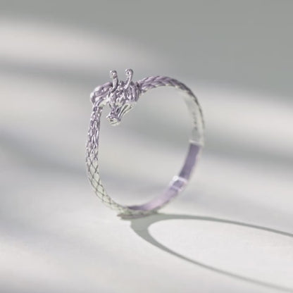 S925 Dragon Opening Ring