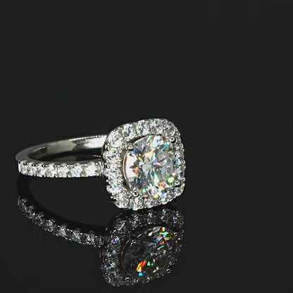 8mm 2ct Moissanite Ring