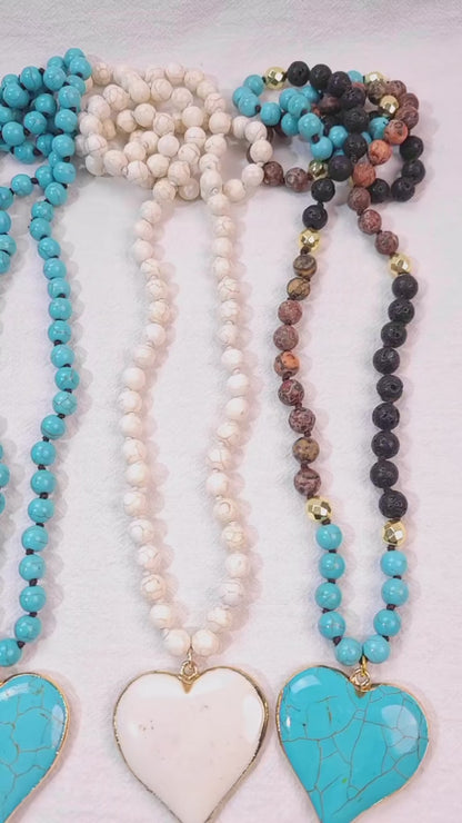 Blue Stone Bohemian Necklace