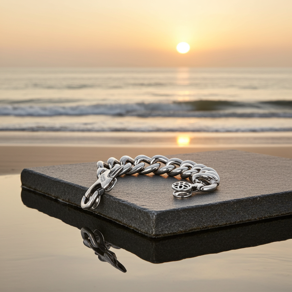 S925 Retro Cuban Trendy Punk Bracelet